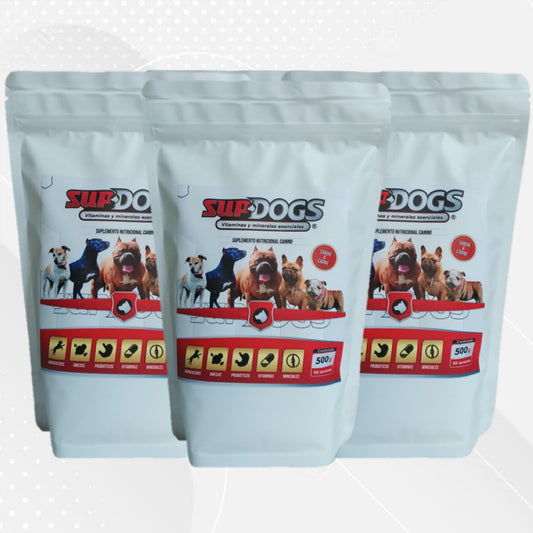 Supdogs x 3 unidades de 500 gramos