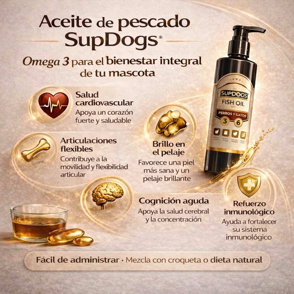 ACEITE DE PESCADO SUPDOGS x 3