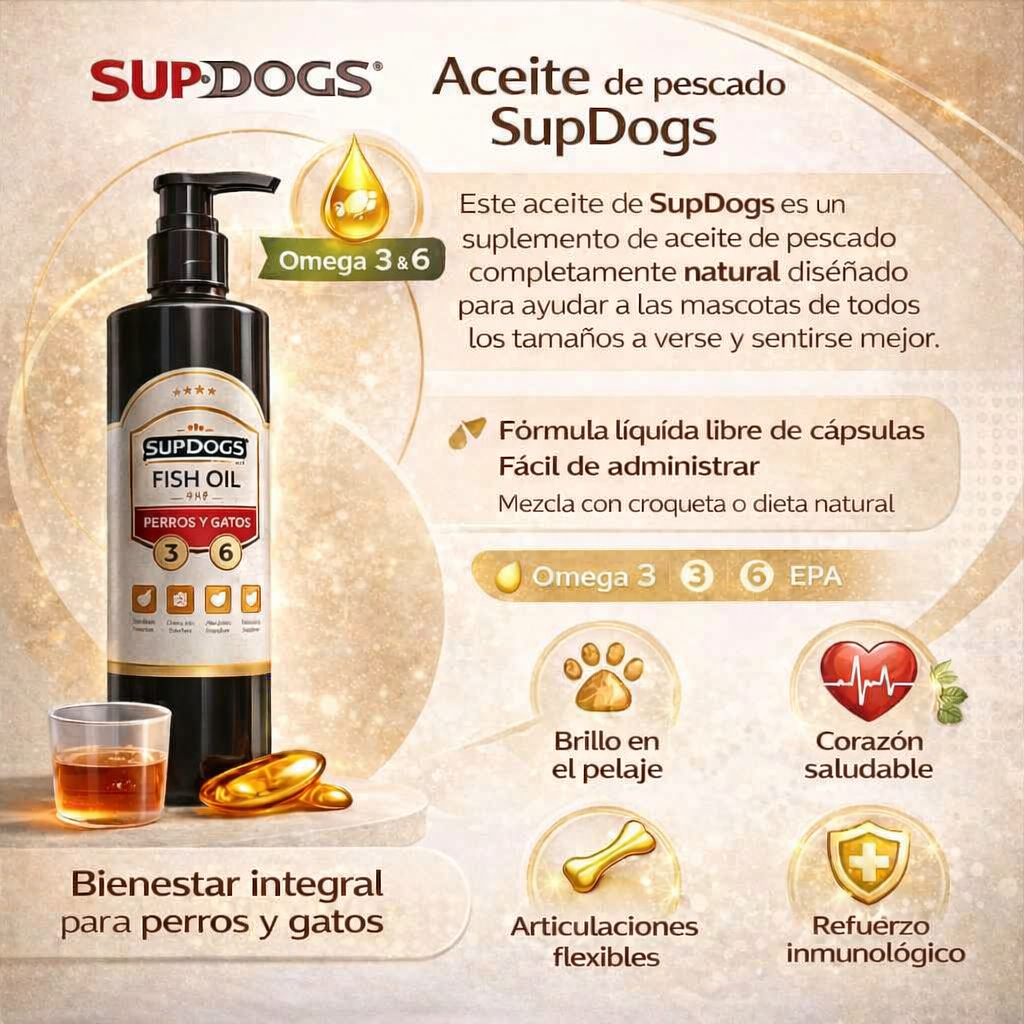 ACEITE DE PESCADO SUPDOGS x 3