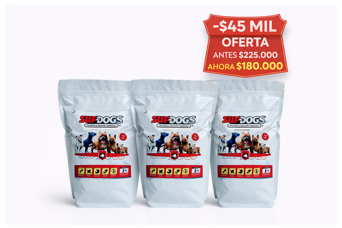 Suplemento nutricional por 1Kg x 3